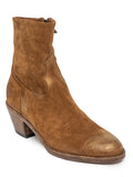 Bota Tacón Medio Camel - Oro