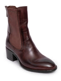 Brown Mid Heel Boot