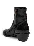 Black Mid Heel Boot