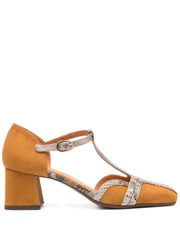 Peach Medium Heel Shoe