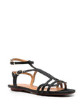 Black Flat Sandal